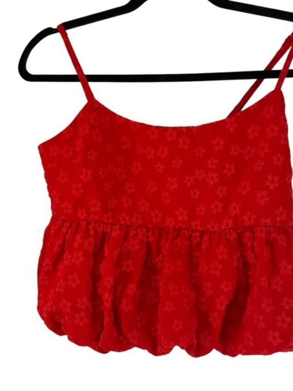Red Floral-Texture Bandeau Cami Top - Women's Intimates & Sleepwear